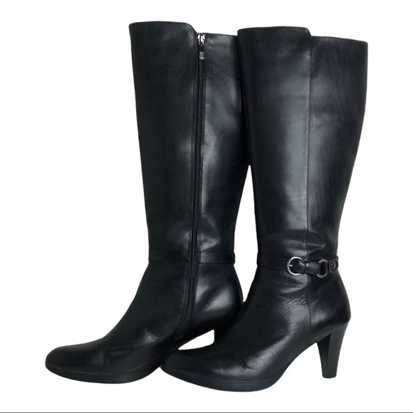 Blondo Shoes - NWOB Blondo Black Leather Aqua Protect Knee High Boot Size 10 M